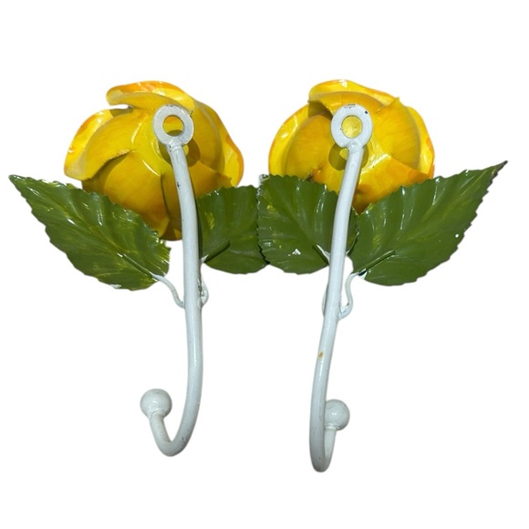 Yellow Rose Wall Hooks - Picture 2 of 2